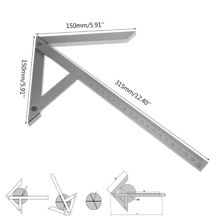 Anhui 8 Center Gauge Round Bar Marking Finder Centering Square Gaging Tool 200150mm Anhui 8 Center Gauge Round Bar Marking Finder Centering Square Gaging Tool 200150mm