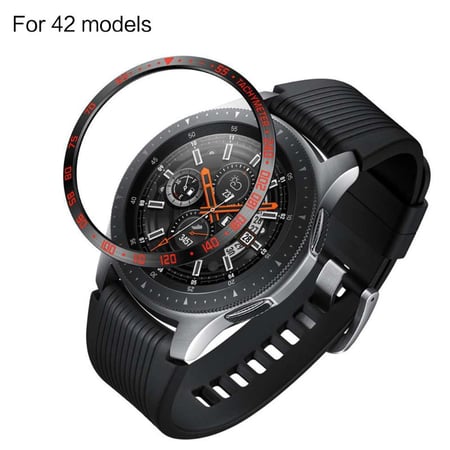 Stainless Steel Bezel Ring Adhesive Cover Replacement For Samsung Galaxy Watch 46mm R800/42mm R810 For Gear S3/S4 Frontier/Classic Sport Band Strap Accessories - buy Stainless Steel Bezel Ring Adhesive Cover