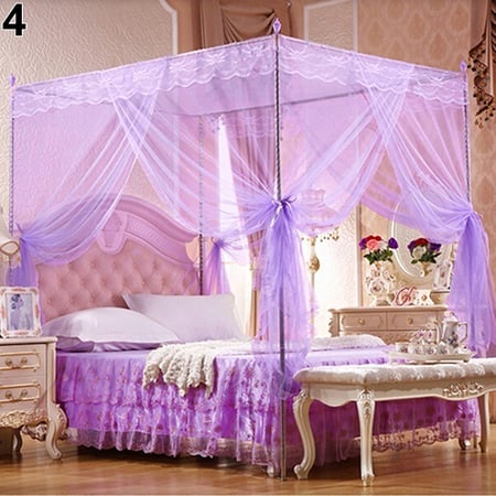 Romantic Princess Lace Canopy Mosquito, King Size Princess Bed Frame