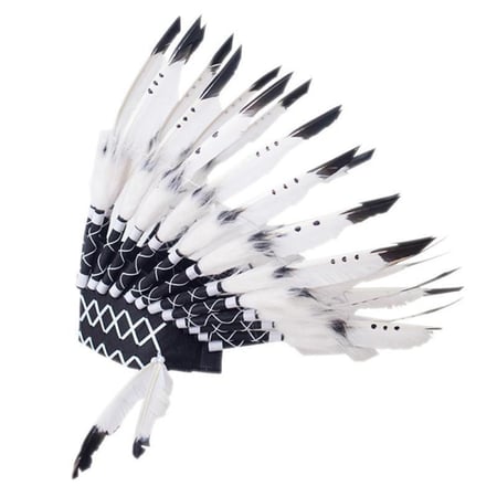 Children Party American Native Indian Feather Headdress Hat Photography Prop