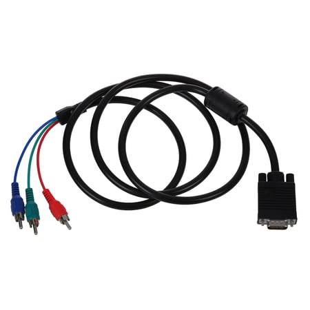 Cable Length: -, Color: Black Computer Cables 4.9ft VGA to RCA Component Cable for PC Laptop TV Monitor 