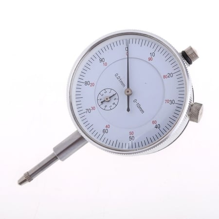 Growment Dial Indicator Gauge 0-10mm Meter Precise 0.01 Resolution Concentricity Test 