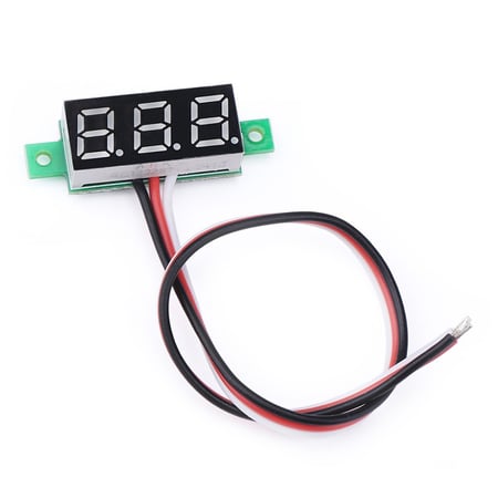 Digital Voltmeter,DC 0-100V Digital Voltage Meter Voltmeter LED Panel Display for Car Motorcycle Waterproof