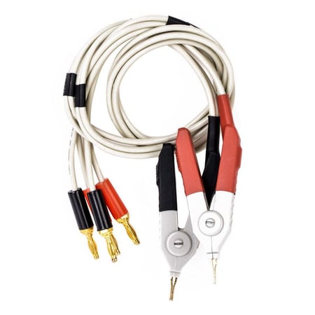 LCR Meter Low Resistance Leads Banana Plug Clip Cable for Terminal Kelvin Test