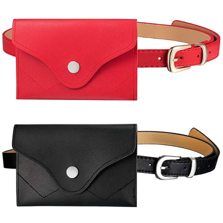 Color : Red Punk Waist Bag Women Rivets Waist Bag Small Belt Bag Buckle PU Leather Fanny Pack Adjustable Removable Belt with Waist Pouch Mini Purse Wallet Travel Cell Phone Bag Women Waist Pouch 