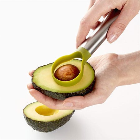 Avocado Slicer Tool with Comfort-Grip Handle Fruit Peeler Splitter Kitchen Tool