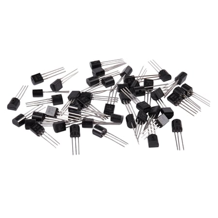 ACAMPTAR 45 Pcs Complementary S8550 NPN Silicon Transistors S8050 TO-92