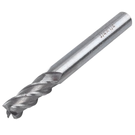 1/2 Inch Straight Shank 4 Flutes Spiral End Mill Milling Cutter Carbide Coated 