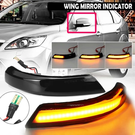 Dynamic LED Side Mirror Turn Signal Light Indicator For Ford Mk2 MK3 Mondeo Mk4