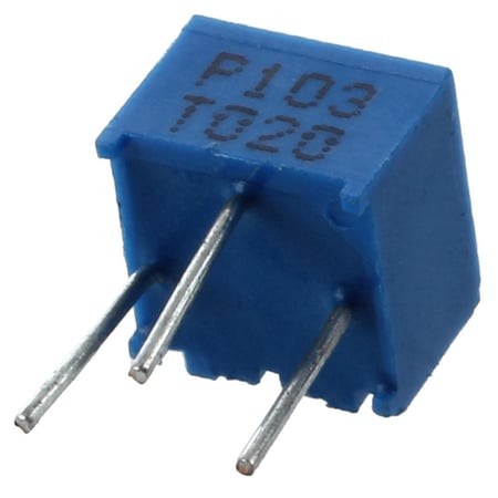 Variable Resistors Adjustable Horizontal Cermet Potentiometer 200k Ohm 10Pcs 