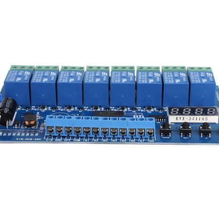 Multifunction Time Relay Module,8-36V 4-Channel Multifunction Time Delay Relay Interface Board Module Optocoupler LED