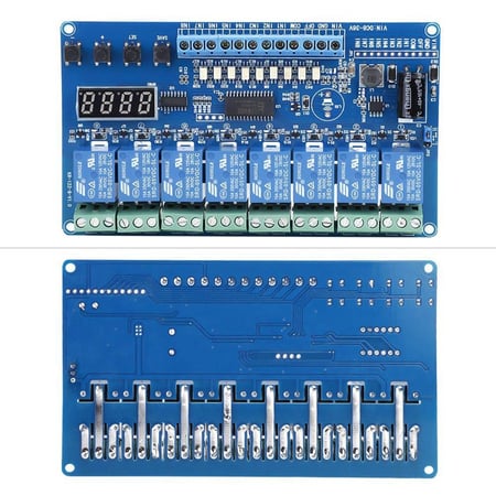 Multifunction Time Relay Module,8-36V 4-Channel Multifunction Time Delay Relay Interface Board Module Optocoupler LED