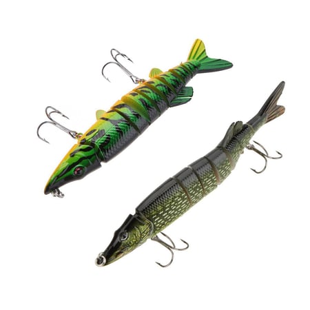 13 Color 12.5cm 20g Fishing Lure Wobblers Swimbait Crankbait Pike Tackle Hook 4# 
