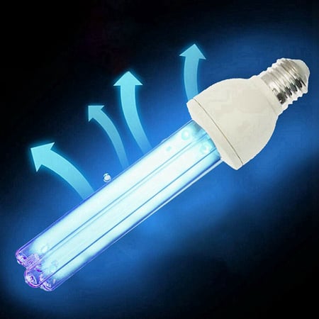 20W E27 UV Ozone Ultraviolet Compact Germicidal Sterilization Quartz Light Lamp 