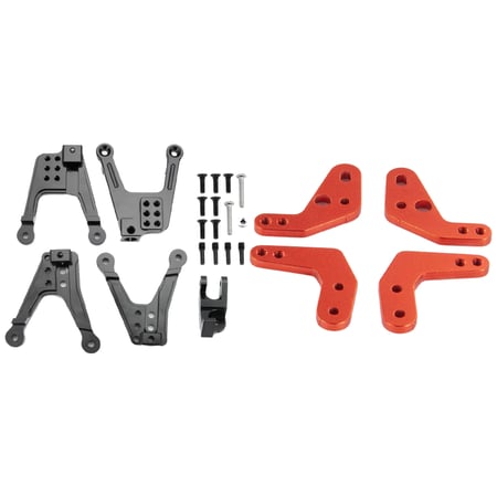 Parts & Accessories Alloy Shock Absorber Mount Height Angle Stand Tower for 1/10 RC Axial SCX10 II Color: Red Parts & Accessories Alloy Shock Absorber Mount Height Angle Stand Tower for 1/10 RC Axial SCX10 II Color: Red