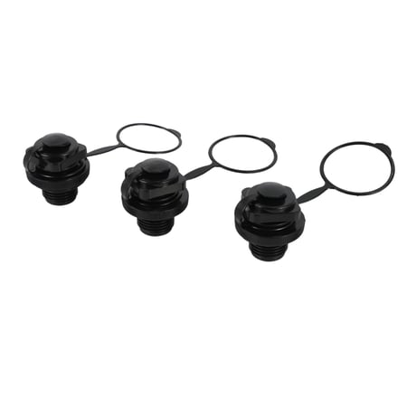 3PCS Inflatable Air Valve Caps Water Sports Dinghy Kayak Pool Raft Spare Parts 