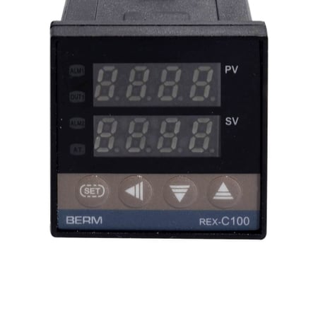 K Thermocouple 1m M6 Thread Probe+Heat Sink Relay-Digital PID Temperature Controller REX-25DA SSR Relay 
