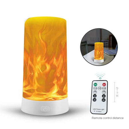 Usb Rechargeable Flame Effect Table, Flame Effect Table Lamps