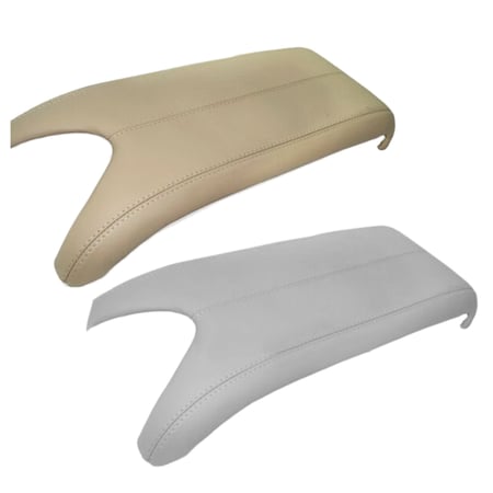 Beige Real Leather Car Center Armrest Storage Box Cover For Acura RDX 2007 2008