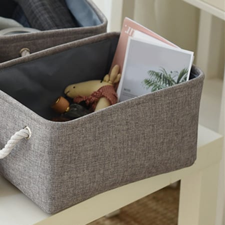 Fabric Storage Baskets For Shelves, Material Storage Boxes For Shelves