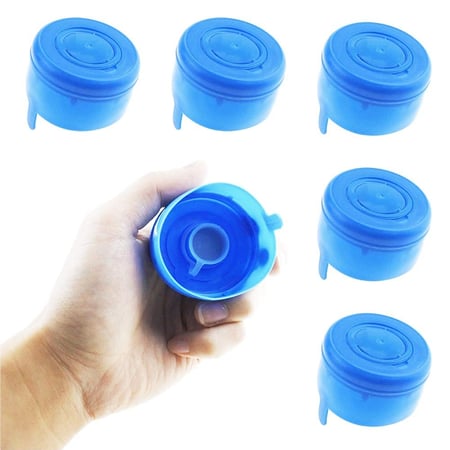 5Pcs Water Bottle Bucket Lids Replacement For 55mm 3-5 Gallon Jug Non-Spill Cap