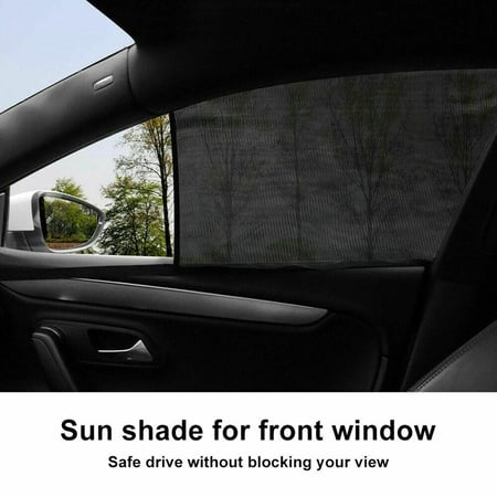 Front & Rear Car Window Screen Sun Shade Mesh Cover Sunshade 51*46cm 100*52cm