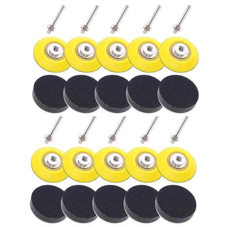 180PCS 50mm Sanding Discs Pad for Drill Grinder Rotary Backing Pads Kit