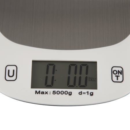 Digital Kitchen Weighing Scale Backlit LCD Display Food Weight Grams and Oz 5KG