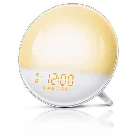 have på fumle Modig Sunrise Alarm Clock Wake Up Light 7 Colors Sunrise Simulation Dual Alarm  Clock with 7 Natural Sound and FM Radio-US Plug - buy Sunrise Alarm Clock  Wake Up Light 7 Colors Sunrise