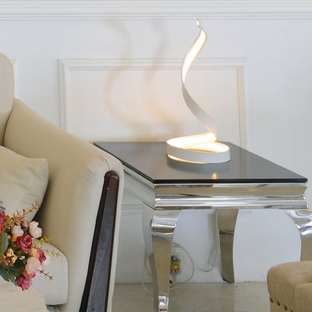 Led Snake Shaped Minimalist Table Lamp, Led Side Table Lights