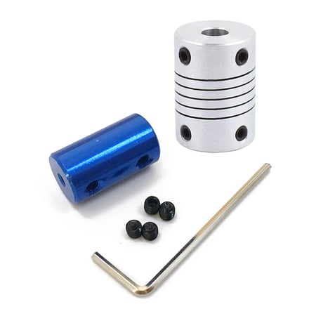 5mm to 5mm Aluminium Alloy Encode Beam Coupling Joint DIY Motor Shaft Adapter