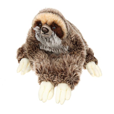 Fiesta Toys Three Toed Sitting Sloth Plush Stuffed Animal Toy 