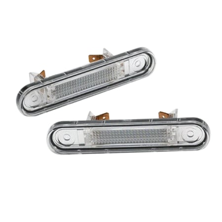 2pcs Car License Plate Light for Mercedes-benz C E S CL Class Error Free 3W 18 Led White Rear License Tag Lights Rear Number Plate Lamp Direct Replacement 