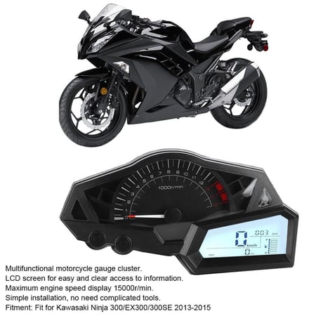 Motorcycle LCD Digital Speedometer Gauges Cluster Odometer Tachometer Kawasaki Ninja 300/EX300/300SE - buy Motorcycle LCD Digital Speedometer Gauges Cluster Odometer for Kawasaki Ninja 300/EX300/300SE 2013-2015: prices, reviews ...