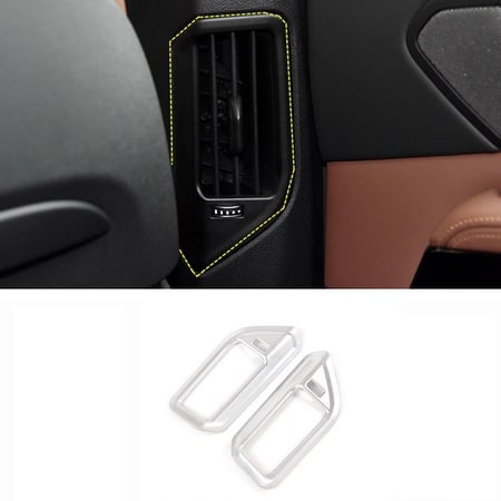 2pcs ABS Inner Front Seat under the Outlet Dust Cover Fit For BMW X5 G05 X7 G07