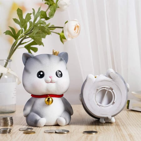Cute Cat Decorative Saving Bank,Home Decoration Coin Bank Money Piggy Bank Bank 