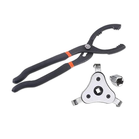 ADJUSTABLE 12" OIL FILTER  PLIER PLIERS WRENCH HAND REMOVAL TOOL 