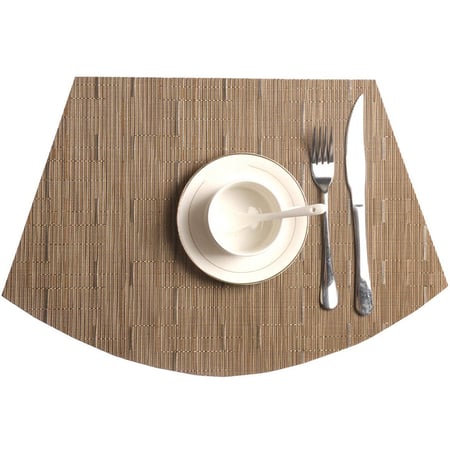 Wedge Placemats Heat Resistant Round Table, Wedge Placemats For 60 Round Table