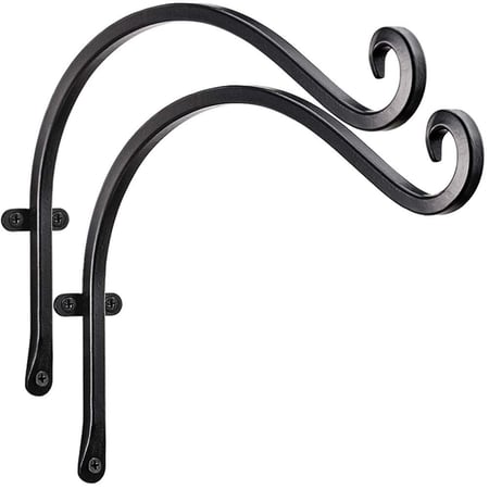 Plant Hooks Hanging Baskets with 2 Durable Curved Hooks Tips for Planters Lanter