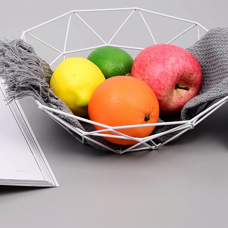 Fruit Basket Sundries Metal Fresh Fruit Baskets Apple Oranges Storage Bowls 