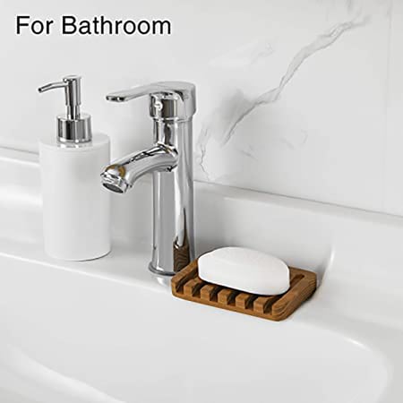 Wood Soap Dish Shower Soap Tray Soap Saver Soap Holder Drainer Shower/Bathroom 