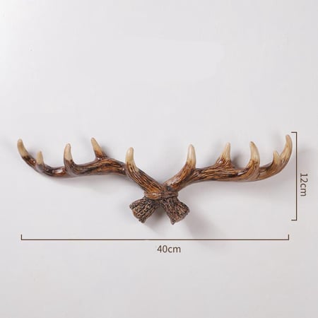 Vintage Style Antler Shaped Wall Hanging Coat Rack Creative Key Hook For Clothing Porch Door Decoration - Antler Wall Mounted Coat Rack Vintage Style Antler Shaped Wall Hanging Coat Rack Creative Key Hook For Clothing Porch Door Decoration - Antler Wall Mounted Coat Rack