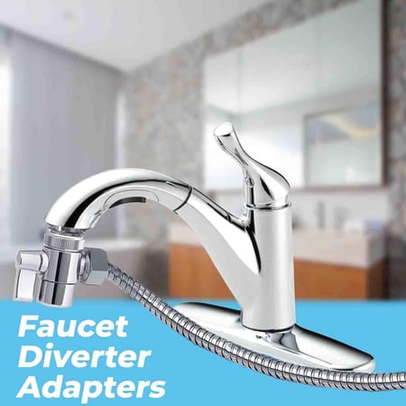 Faucet Adapter Kit Male Diverter, Bathroom Faucet Hose Connector
