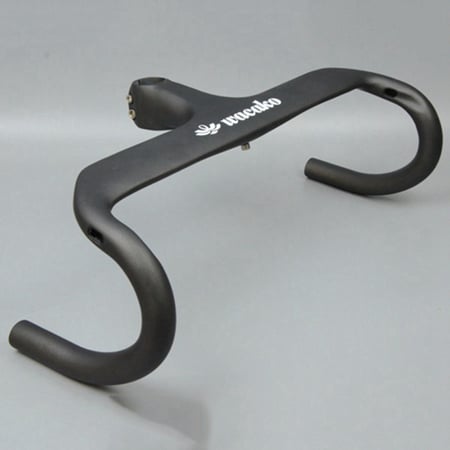Integrated Road Bike Bar T800 Carbon Glossy Bicycle Drop Handlebar Stem 28.6mm