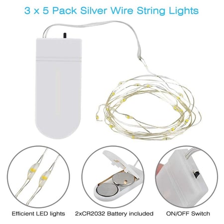 2m 20led Fairy Lights Battery Operated, How To Fix Battery Operated String Lights
