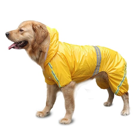 Dog Raincoat Jumpsuit Raincoat for Dogs Pet Cloak Labrador Waterproof Golden Retriever Jacket