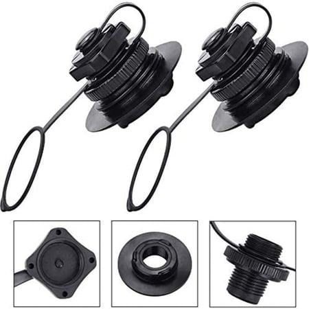 4pcs Screw Inflation Boston Valve Cap for Air Bed Mattress Inflatable Boat Pool 