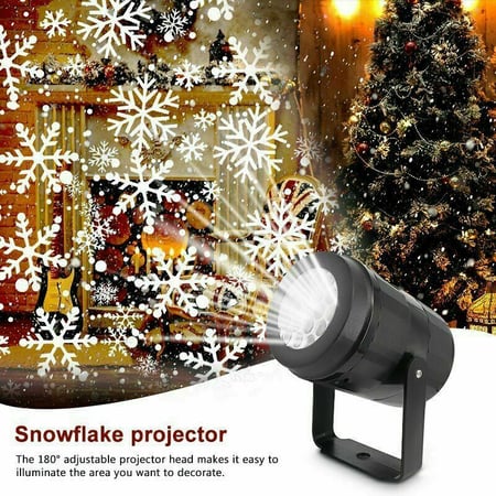 Appearancees Indoor Outdoor Snowflake Projector Lights LED Christmas Pattern Projector Lamp