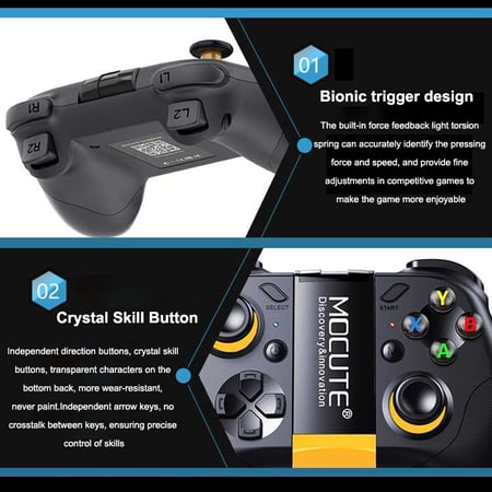 Lijm Vergevingsgezind Nat Mocute 054 MX Smartphone Gamepad Bluetooth Multifunction Wireless Game  Controller Joystick for IOS Android PC - buy Mocute 054 MX Smartphone  Gamepad Bluetooth Multifunction Wireless Game Controller Joystick for IOS  Android PC: