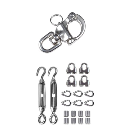 Swivel shackle hook